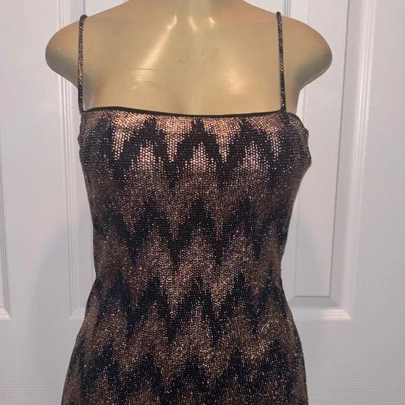 Fashion Nova - Sequin Zigzag Mini Dress size M - Picture 2 of 4